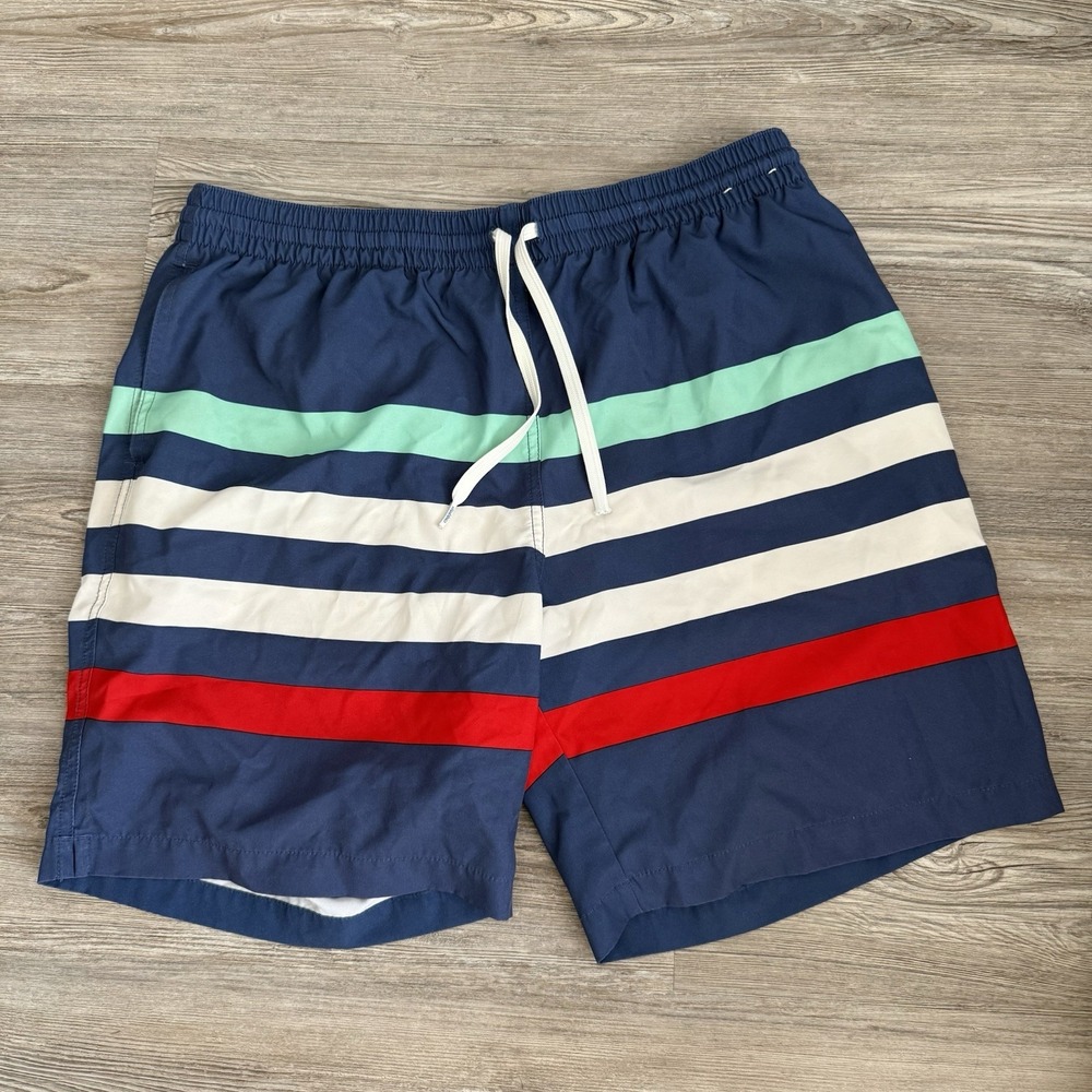 Chubbies Men's Large 7" Striped‎ Swim Shorts
